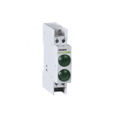 Ex9PD2gg 230V AC/DC Lampka sygnalizacyjna 230V AC/DC 2 zielony LED 102458 NOARK (102458)